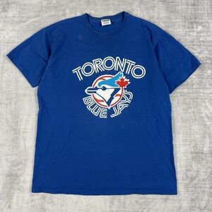 Vtg Toronto Blue Jays Shirt Mens XL Blue Vtg 90s Starter Sellout Single Stitch
